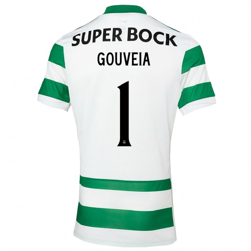 Danxen Kinder Miguel Gouveia #1 Grün Weiß Heimtrikot Trikot 2025/26 T-Shirt