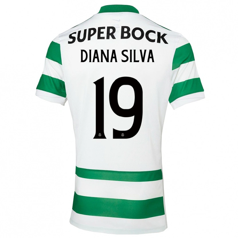 Danxen Kinder Diana Micaela Abreu De Sousa E Silva #19 Grün Weiß Heimtrikot Trikot 2025/26 T-Shirt