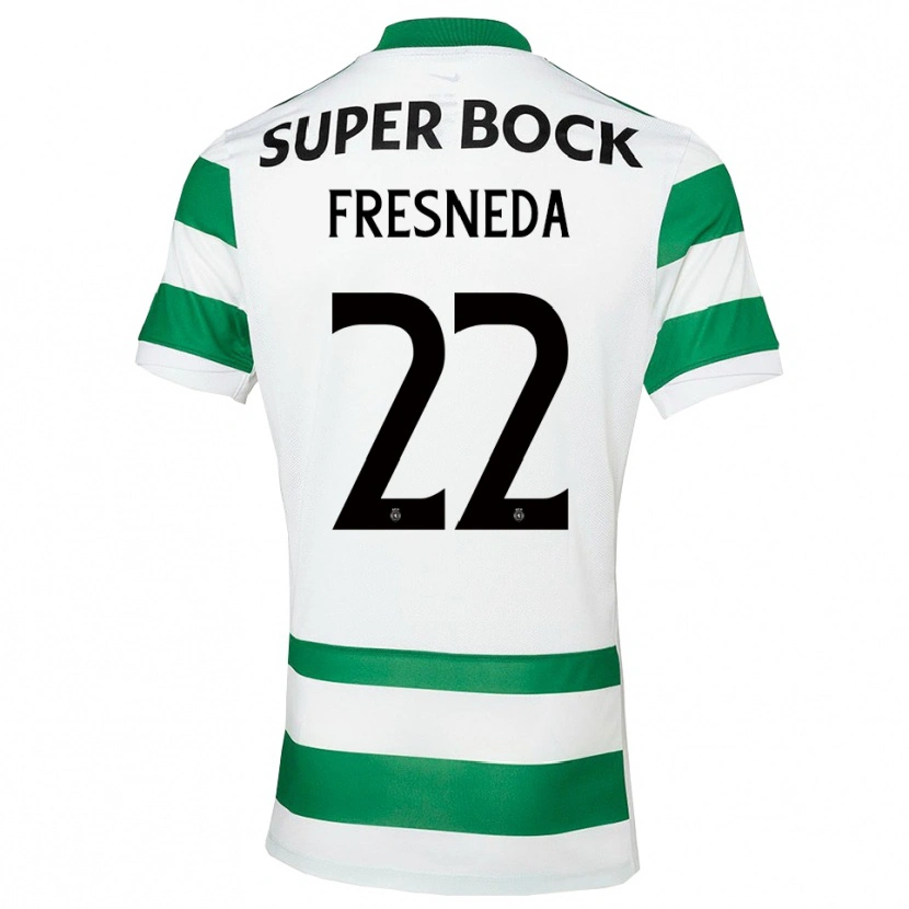 Danxen Kinder Iván Fresneda #22 Grün Weiß Heimtrikot Trikot 2025/26 T-Shirt