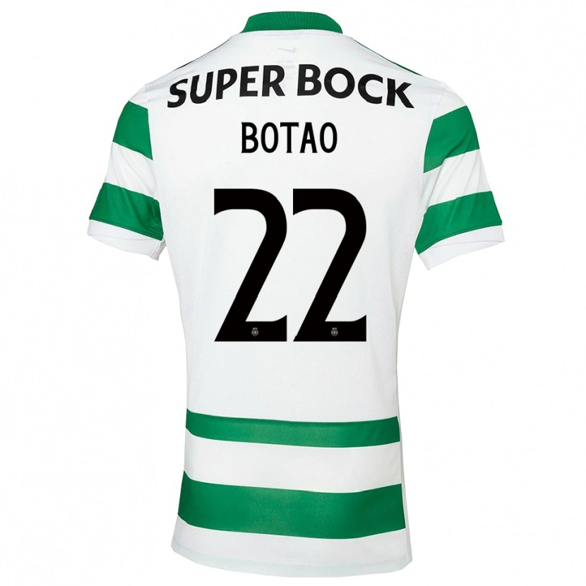Danxen Kinder Martim Botão #22 Grün Weiß Heimtrikot Trikot 2025/26 T-Shirt