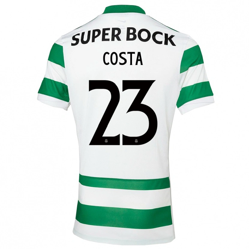 Danxen Kinder Manuel Costa #23 Grün Weiß Heimtrikot Trikot 2025/26 T-Shirt