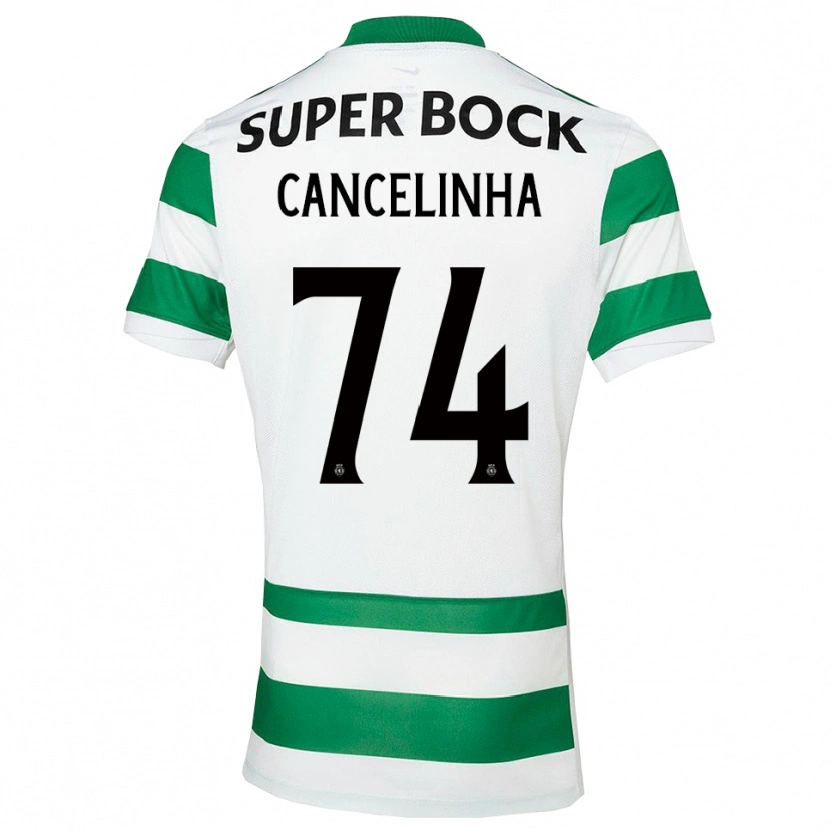 Danxen Kinder Érica Cancelinha #74 Grün Weiß Heimtrikot Trikot 2025/26 T-Shirt
