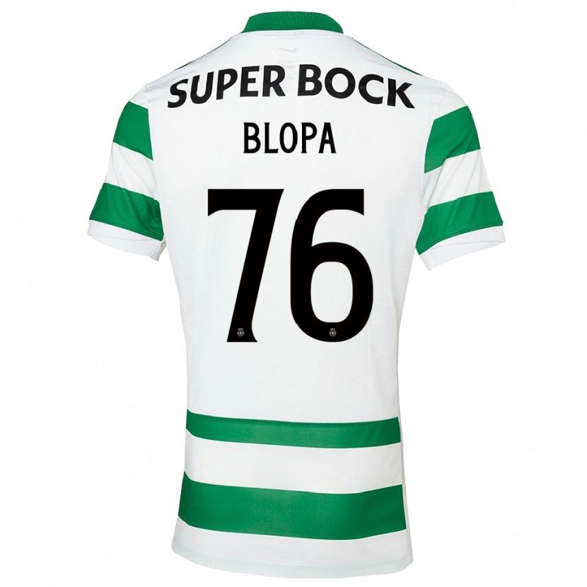 Danxen Kinder Salvador Blopa #76 Grün Weiß Heimtrikot Trikot 2025/26 T-Shirt