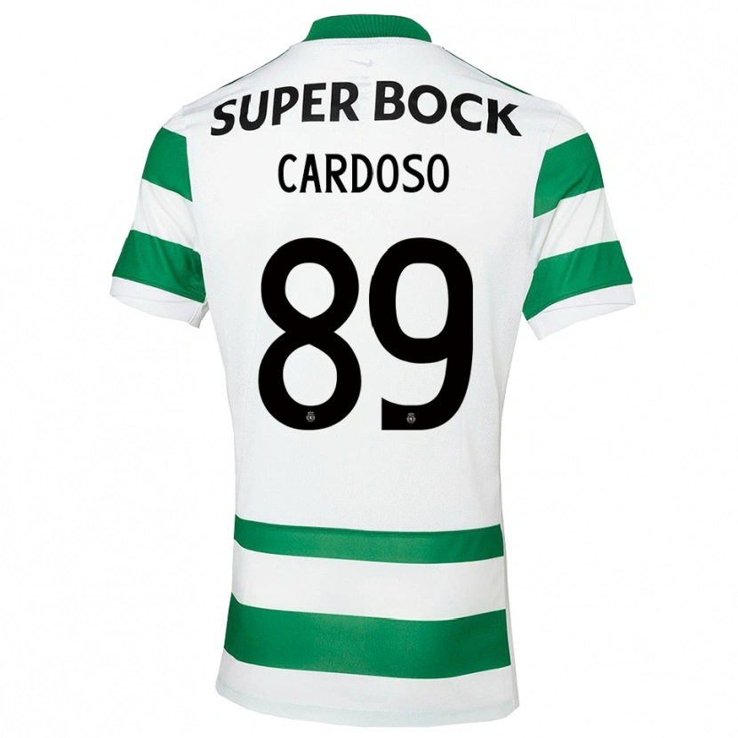 Danxen Kinder Nilton Cardoso #89 Grün Weiß Heimtrikot Trikot 2025/26 T-Shirt