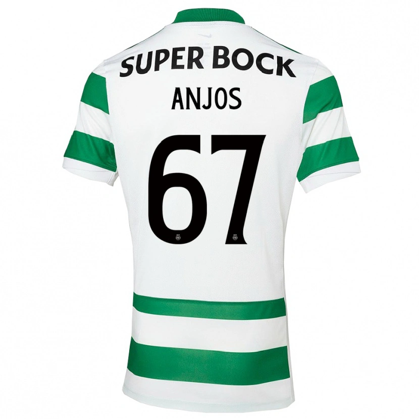 Danxen Kinder Lucas Anjos #67 Grün Weiß Heimtrikot Trikot 2025/26 T-Shirt