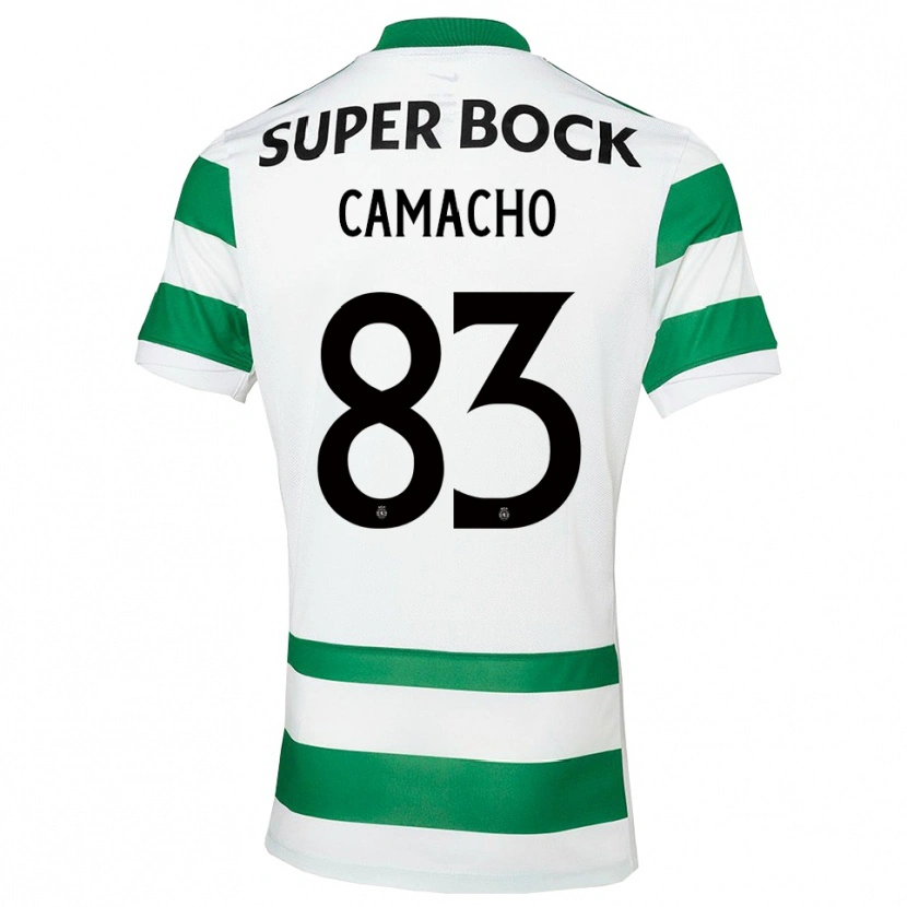 Danxen Kinder Rafael Camacho #83 Grün Weiß Heimtrikot Trikot 2025/26 T-Shirt