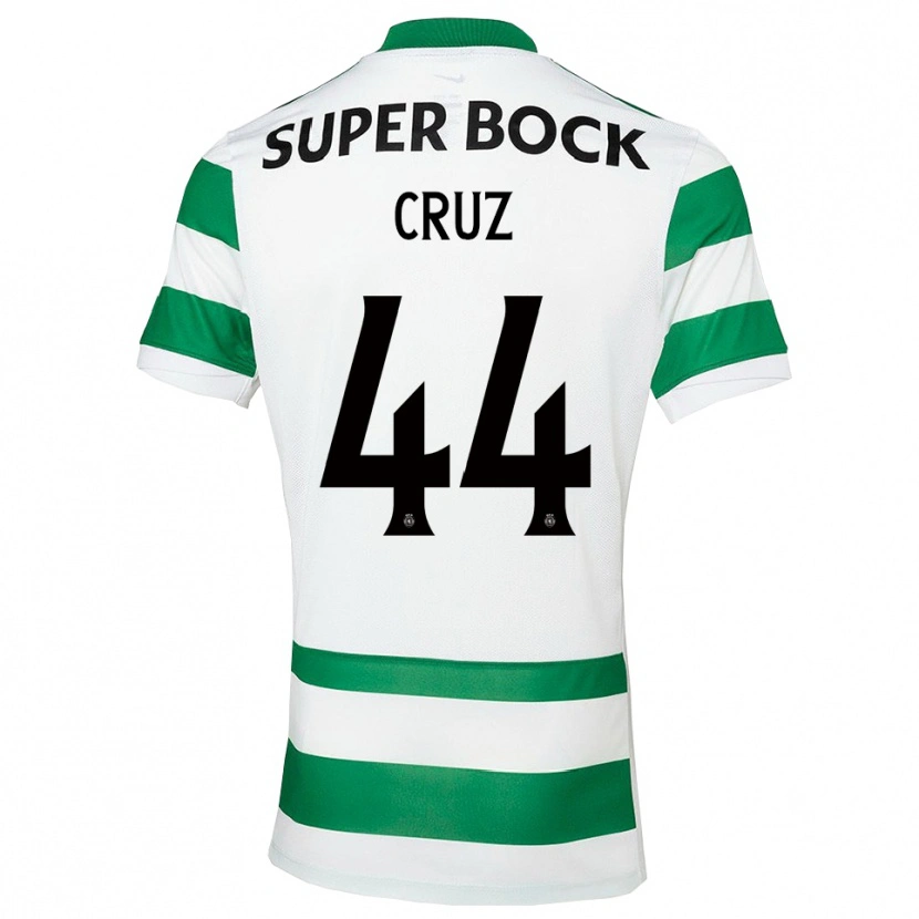 Danxen Kinder Marco Cruz #44 Grün Weiß Heimtrikot Trikot 2025/26 T-Shirt