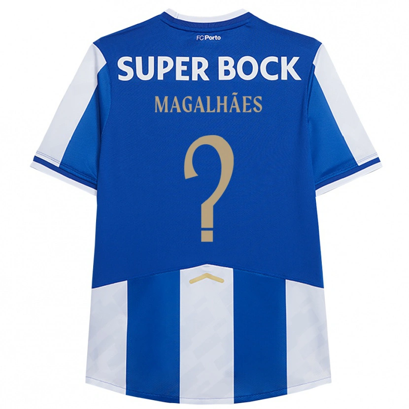 Danxen Kinder Rafael Magalhães #0 Blau Weiß Heimtrikot Trikot 2025/26 T-Shirt