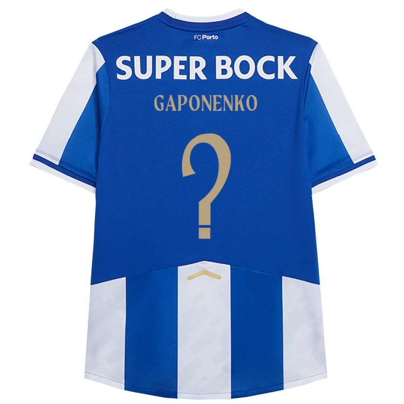 Danxen Kinder Artem Gaponenko #0 Blau Weiß Heimtrikot Trikot 2025/26 T-Shirt