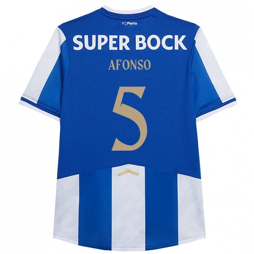 Danxen Kinder Zé Afonso #5 Blau Weiß Heimtrikot Trikot 2025/26 T-Shirt