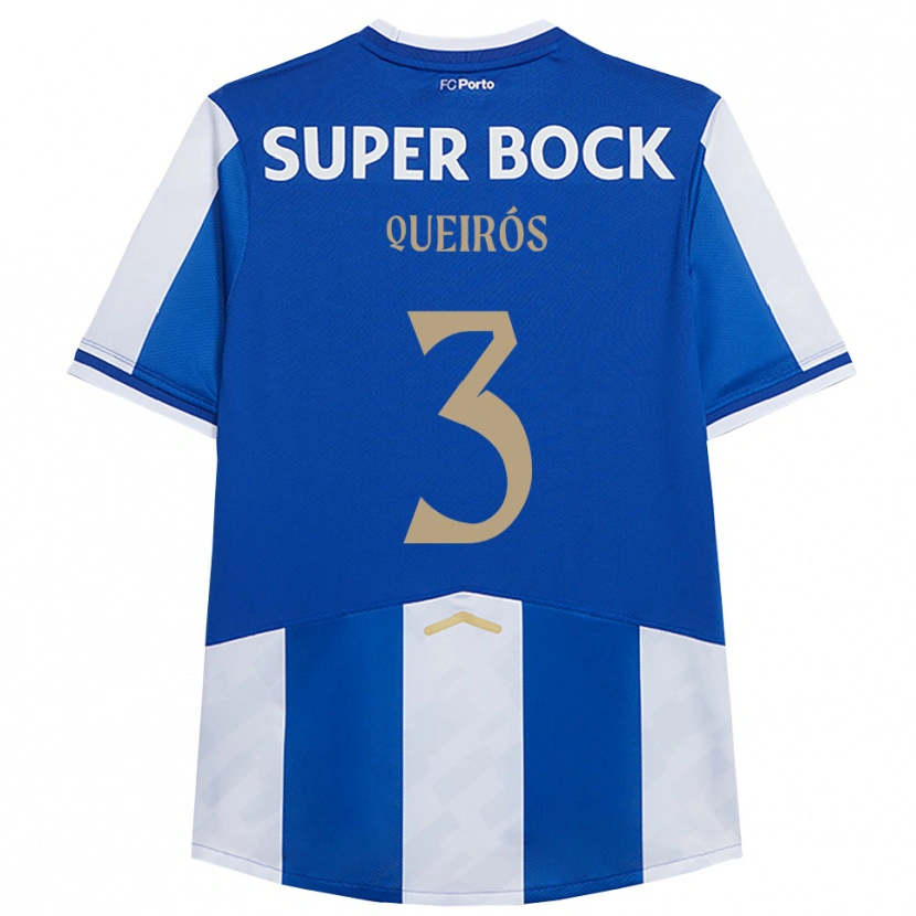 Danxen Kinder Mariana Queirós #3 Blau Weiß Heimtrikot Trikot 2025/26 T-Shirt