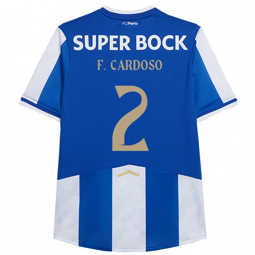 Danxen Kinder Fábio Cardoso #2 Blau Weiß Heimtrikot Trikot 2025/26 T-Shirt