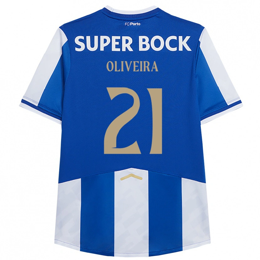 Danxen Kinder Gonçalo Oliveira #21 Blau Weiß Heimtrikot Trikot 2025/26 T-Shirt