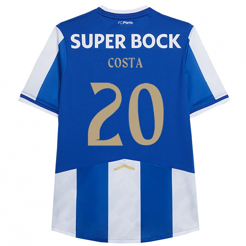 Danxen Kinder Alberto Costa #20 Blau Weiß Heimtrikot Trikot 2025/26 T-Shirt
