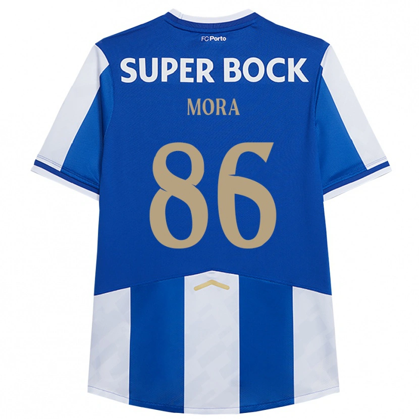 Danxen Kinder Rodrigo Mora #86 Blau Weiß Heimtrikot Trikot 2025/26 T-Shirt