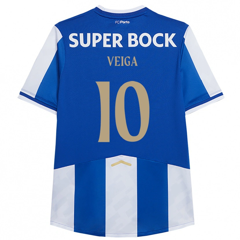 Danxen Kinder Gabri Veiga #10 Blau Weiß Heimtrikot Trikot 2025/26 T-Shirt