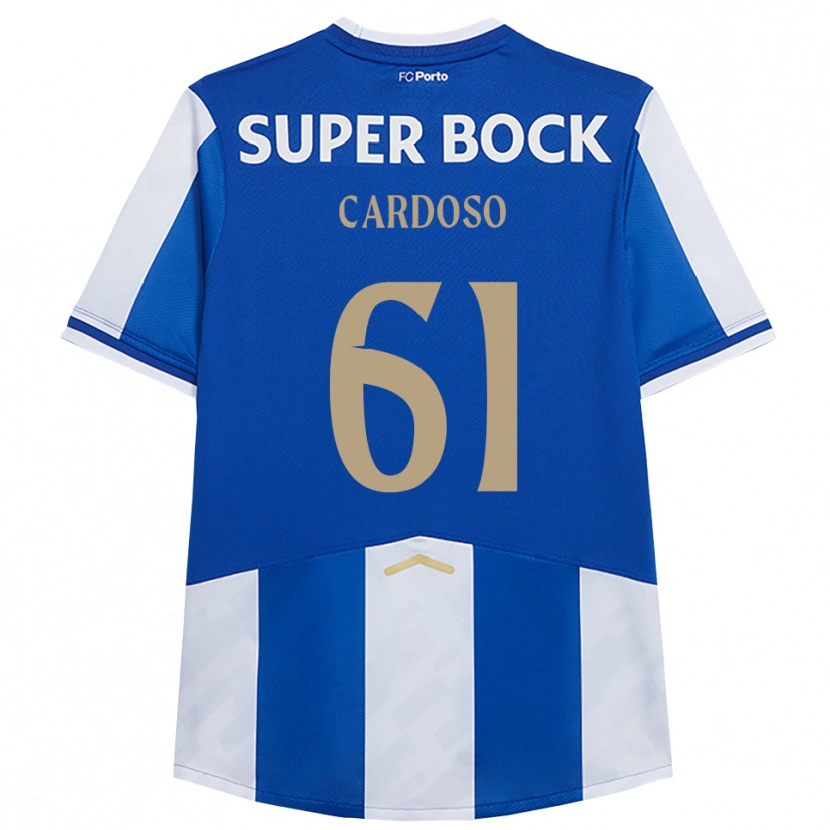 Danxen Kinder Ivan Cardoso #61 Blau Weiß Heimtrikot Trikot 2025/26 T-Shirt