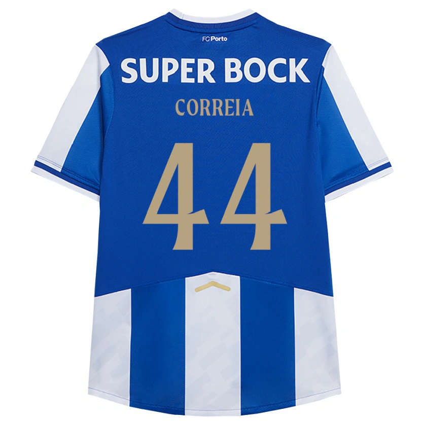Danxen Kinder Romain Correia #44 Blau Weiß Heimtrikot Trikot 2025/26 T-Shirt