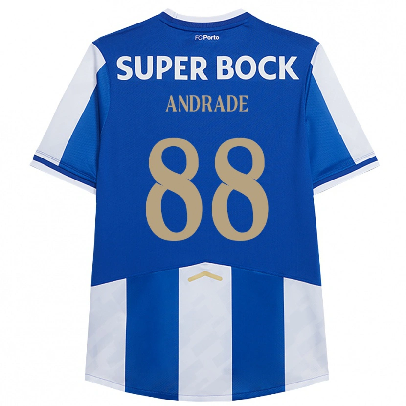 Danxen Kinder Domingos Andrade #88 Blau Weiß Heimtrikot Trikot 2025/26 T-Shirt
