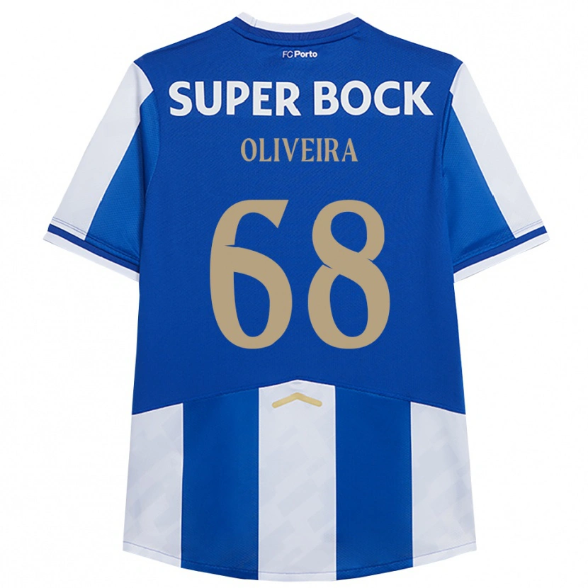 Danxen Kinder André Oliveira #68 Blau Weiß Heimtrikot Trikot 2025/26 T-Shirt