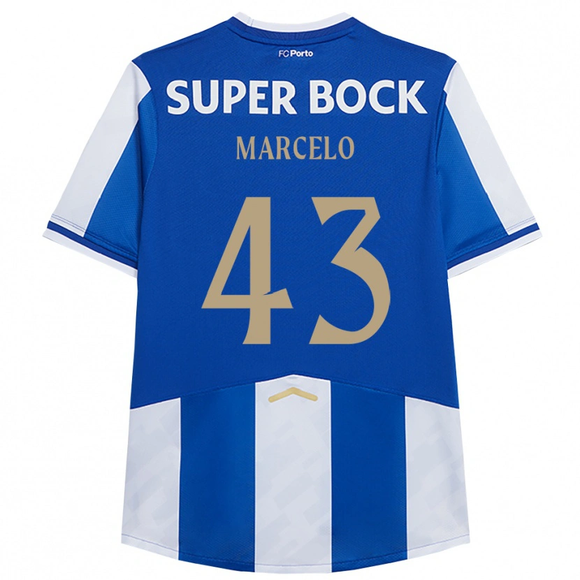 Danxen Kinder Joao Marcelo #43 Blau Weiß Heimtrikot Trikot 2025/26 T-Shirt