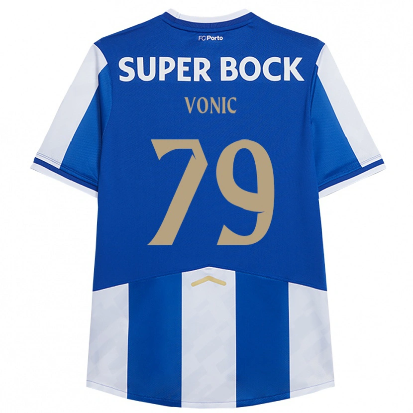Danxen Kinder Leonardo Vonic #79 Blau Weiß Heimtrikot Trikot 2025/26 T-Shirt