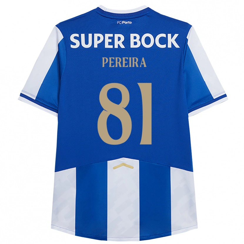 Danxen Kinder Martim Pereira #81 Blau Weiß Heimtrikot Trikot 2025/26 T-Shirt