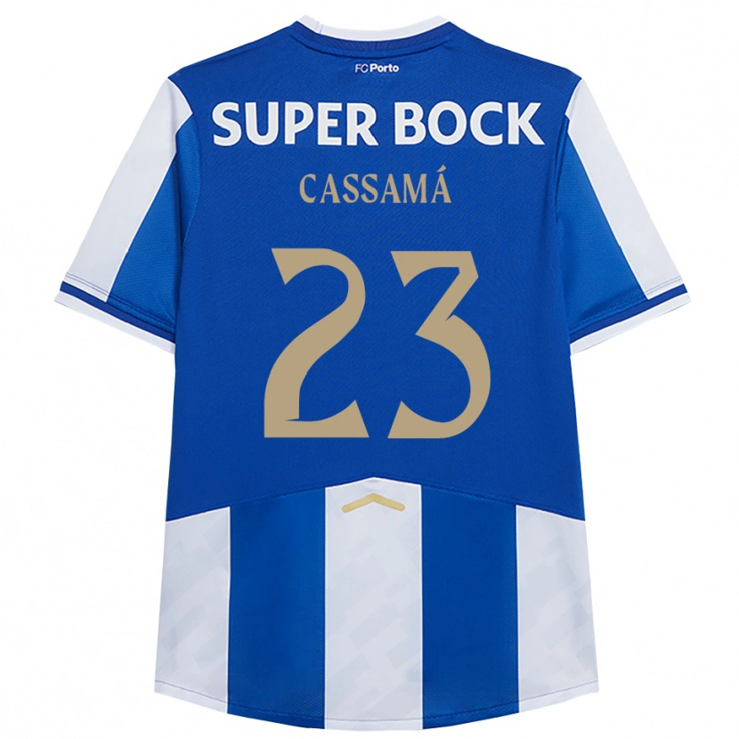 Danxen Kinder Abdu Cassamá #23 Blau Weiß Heimtrikot Trikot 2025/26 T-Shirt