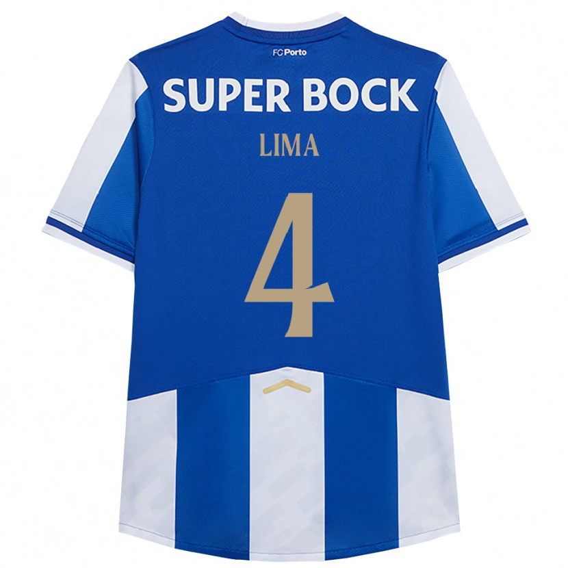 Danxen Kinder Karoline Lima #4 Blau Weiß Heimtrikot Trikot 2025/26 T-Shirt