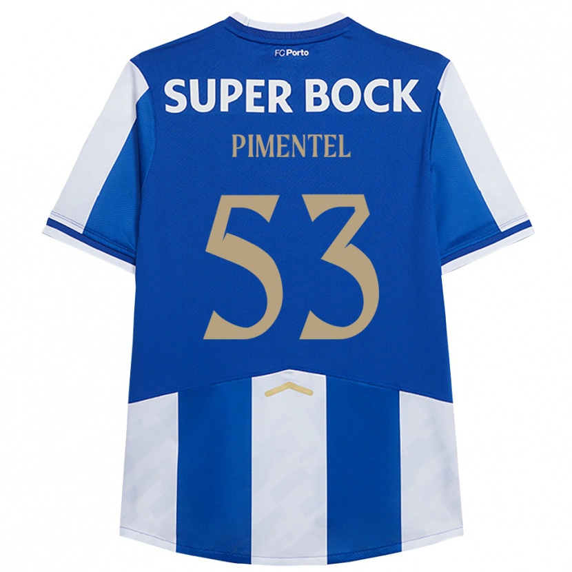 Danxen Kinder Eric Pimentel #53 Blau Weiß Heimtrikot Trikot 2025/26 T-Shirt