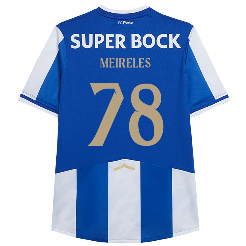 Danxen Kinder Jorge Meireles #78 Blau Weiß Heimtrikot Trikot 2025/26 T-Shirt