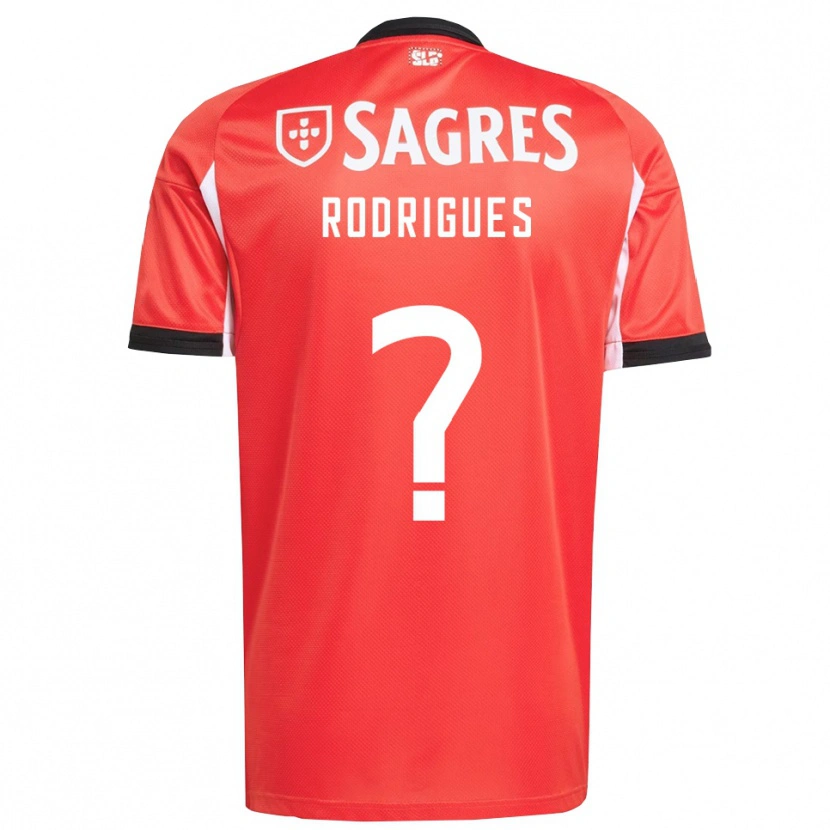 Danxen Kinder Miguel Rodrigues #0 Rot Weiß Heimtrikot Trikot 2025/26 T-Shirt