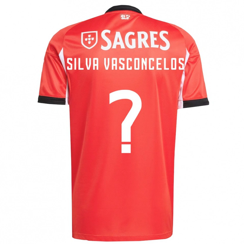 Danxen Kinder Martim Silva Vasconcelos #0 Rot Weiß Heimtrikot Trikot 2025/26 T-Shirt