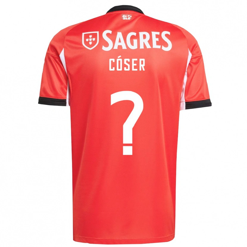 Danxen Kinder Tiago Cóser #0 Rot Weiß Heimtrikot Trikot 2025/26 T-Shirt