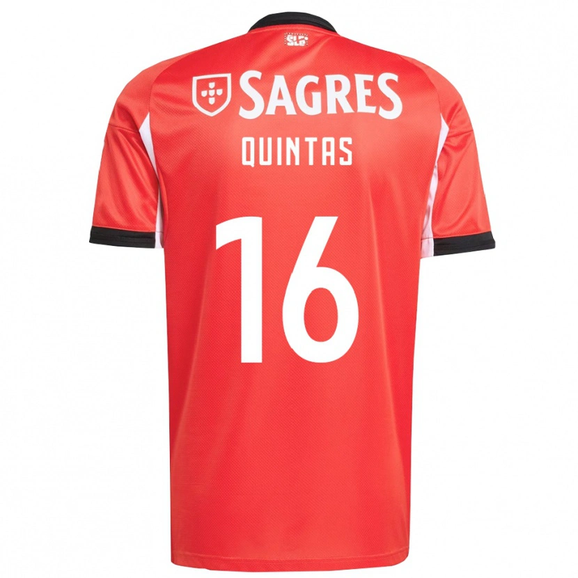 Danxen Kinder Rafael Quintas #16 Rot Weiß Heimtrikot Trikot 2025/26 T-Shirt