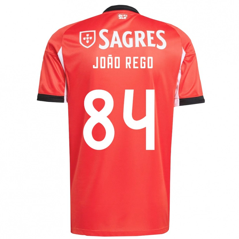 Danxen Kinder João Rego #84 Rot Weiß Heimtrikot Trikot 2025/26 T-Shirt