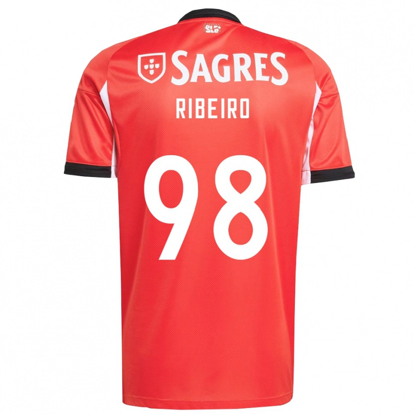 Danxen Kinder Ricardo Ribeiro #98 Rot Weiß Heimtrikot Trikot 2025/26 T-Shirt