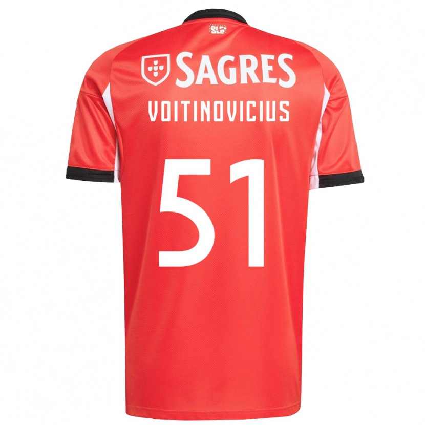 Danxen Kinder Arnas Voitinovičius #51 Rot Weiß Heimtrikot Trikot 2025/26 T-Shirt