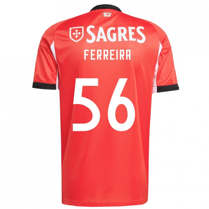 Danxen Kinder Martim Ferreira #56 Rot Weiß Heimtrikot Trikot 2025/26 T-Shirt