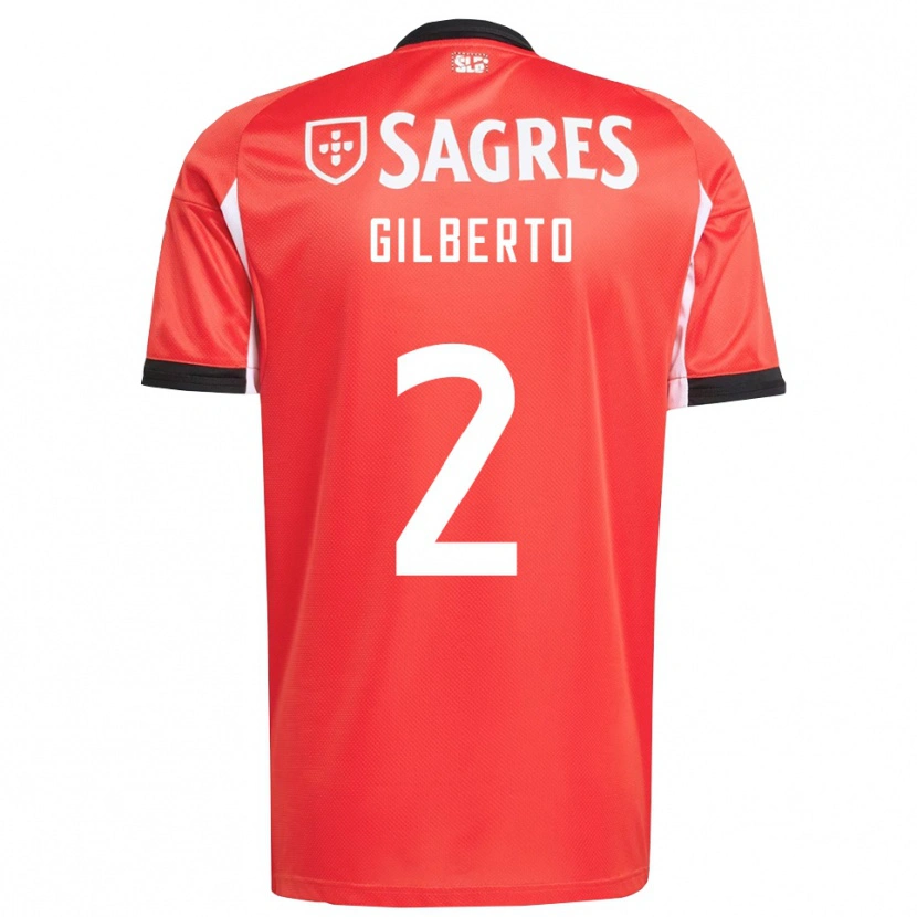 Danxen Kinder Gilberto #2 Rot Weiß Heimtrikot Trikot 2025/26 T-Shirt