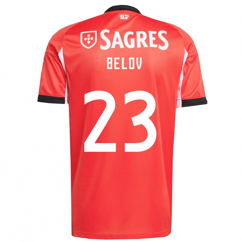 Danxen Kinder Sevastian Belov #23 Rot Weiß Heimtrikot Trikot 2025/26 T-Shirt