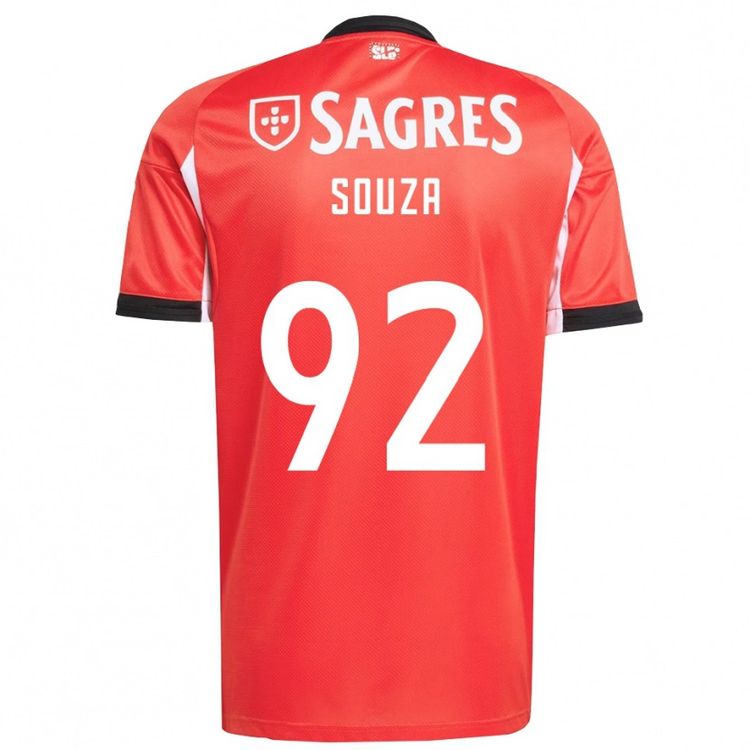 Danxen Kinder Pedro Souza #92 Rot Weiß Heimtrikot Trikot 2025/26 T-Shirt