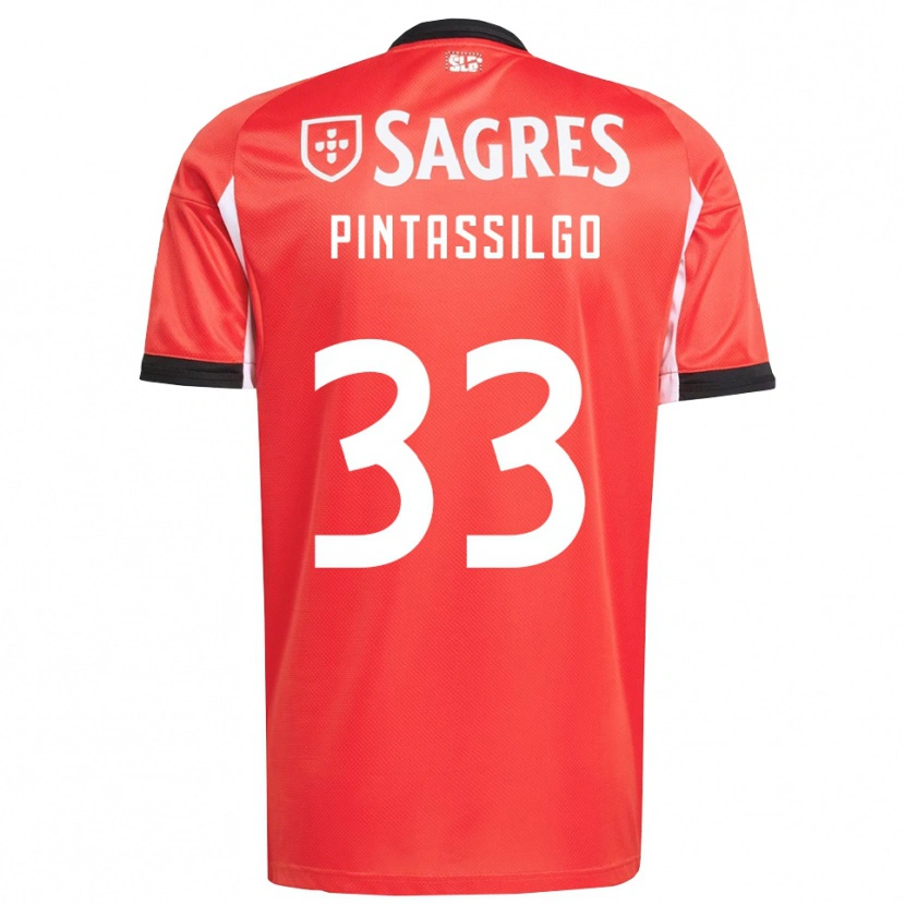 Danxen Kinder Lara Pintassilgo #33 Rot Weiß Heimtrikot Trikot 2025/26 T-Shirt