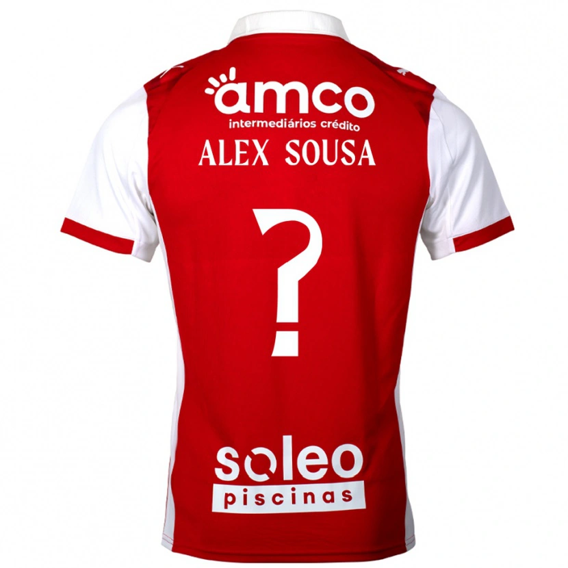 Danxen Kinder Alex Sousa #0 Rot Weiß Heimtrikot Trikot 2025/26 T-Shirt