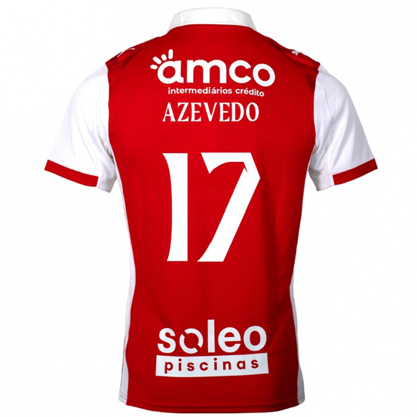 Danxen Kinder Mariana Azevedo #17 Rot Weiß Heimtrikot Trikot 2025/26 T-Shirt