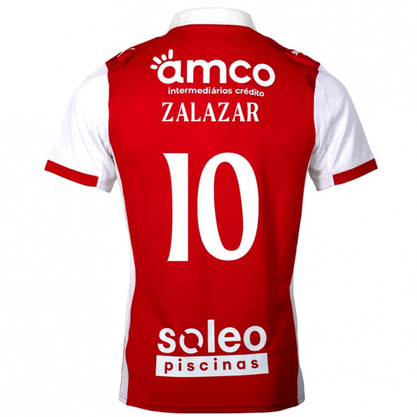 Danxen Kinder Rodrigo Zalazar #10 Rot Weiß Heimtrikot Trikot 2025/26 T-Shirt
