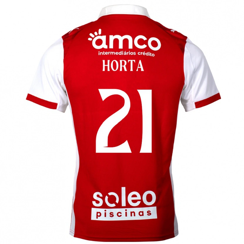 Danxen Kinder Ricardo Horta #21 Rot Weiß Heimtrikot Trikot 2025/26 T-Shirt