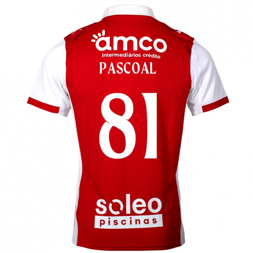 Danxen Kinder Fodé Pascoal #81 Rot Weiß Heimtrikot Trikot 2025/26 T-Shirt