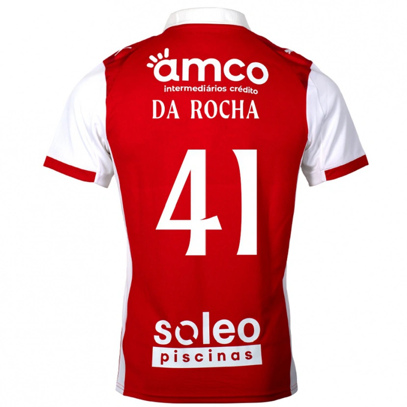 Danxen Kinder Yanis Da Rocha #41 Rot Weiß Heimtrikot Trikot 2025/26 T-Shirt