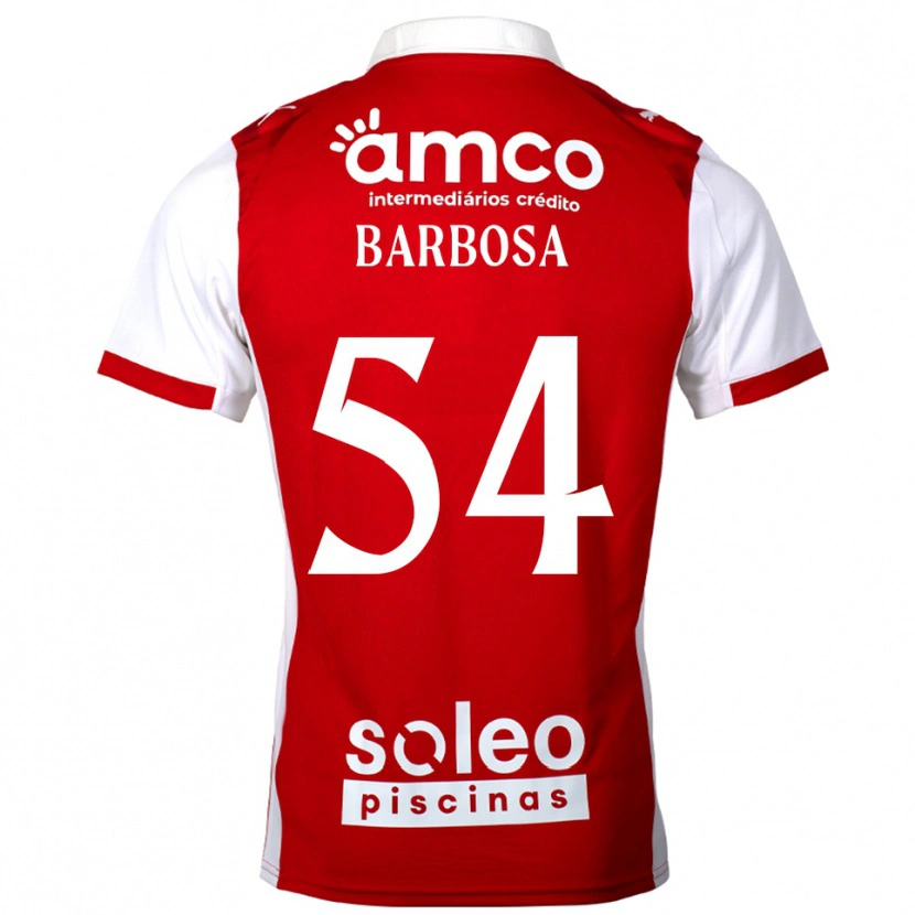 Danxen Kinder Gui Barbosa #54 Rot Weiß Heimtrikot Trikot 2025/26 T-Shirt